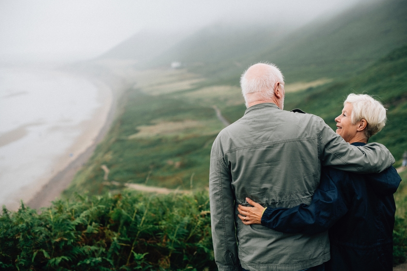 Pensioners walking